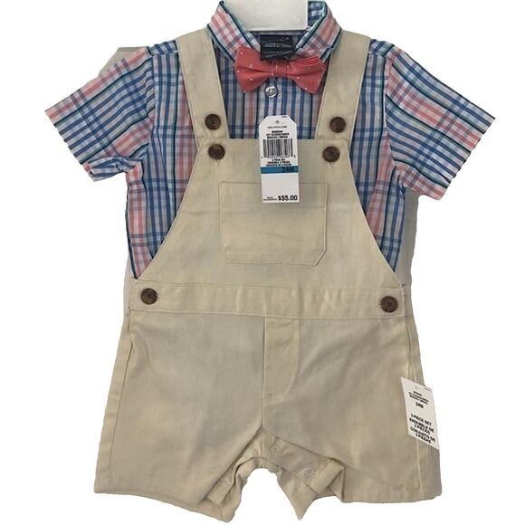 Nautica 3-Piece Overall Set - Size 24M NWT Weddings Photo Shoot, Church - Picture 1 of 5